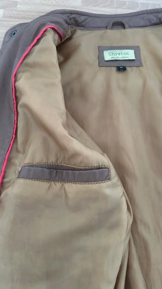 Chaqueta de piel Chayton marrón chocolate