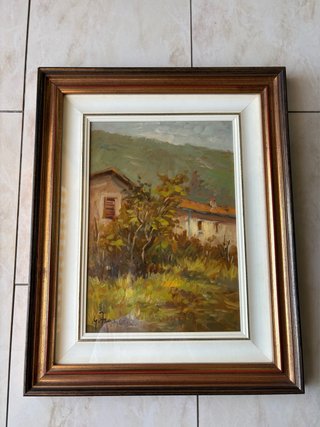 Quadro olio firmato vintage