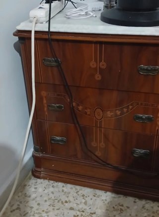 Set de Armario de madera con espejo cajones etc