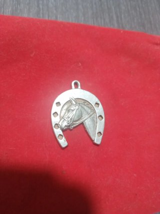 Colgante Herradura Caballo Plata