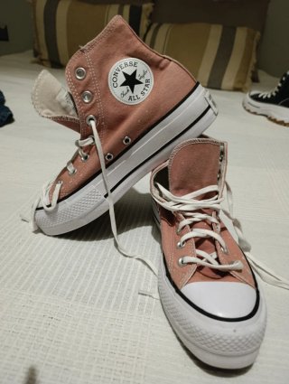 Converse plataforma talla 38 Color teja