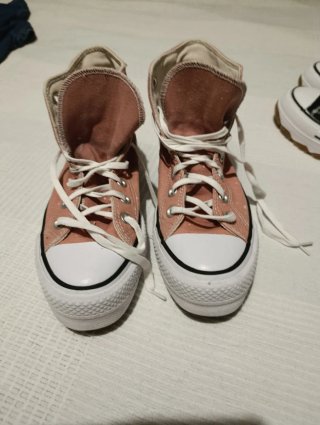 Converse plataforma talla 38 Color teja