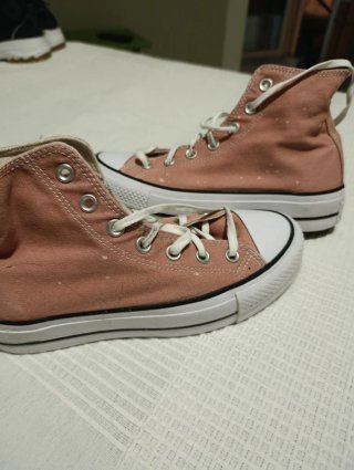 Converse plataforma talla 38 Color teja