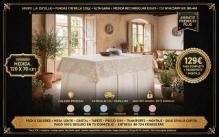 Mesa Camilla 120x70 Chenilla Premium Beige