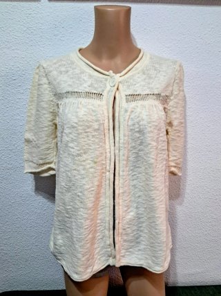 Jersey beige manga corta