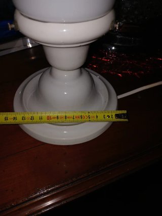 Lampada da tavolo bianca anni 40