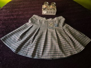 Mini falda Plisada de Cuadros Pull&Bear Talla M