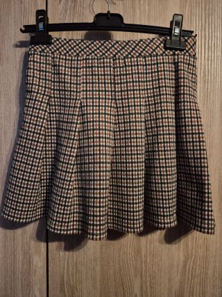Mini falda Plisada de Cuadros Pull&Bear Talla M
