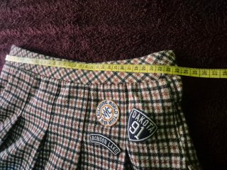 Mini falda Plisada de Cuadros Pull&Bear Talla M