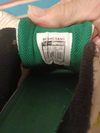 Deportivas niño verde y blanco