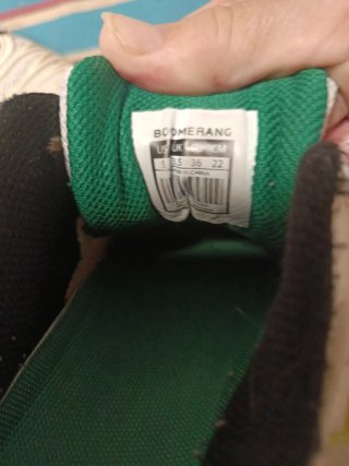 Deportivas niño verde y blanco
