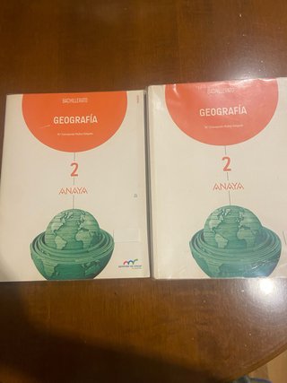 Geografía, 2 Bachillerato
