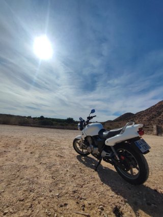 Honda CB500 Naked Blanca