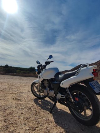 Honda CB500 Naked Blanca