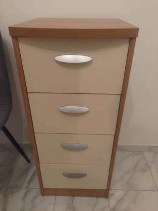 CASSETTIERA 4 CASSETTI 88 CM ALTEZZA CONTENITORE