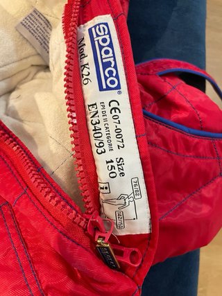 Fato Sparco Novo Vermelho
