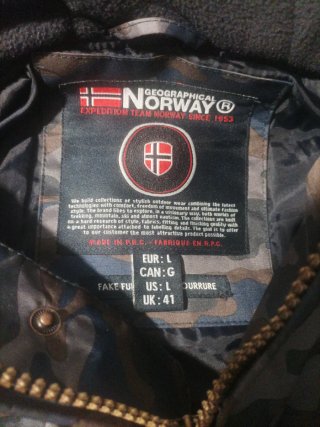 Chaqueta Geographical Norway Camuflaje
