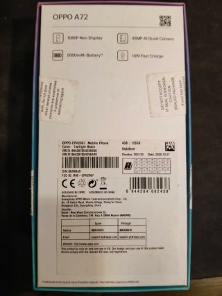 Caja Oppo A72 4GB/128GB