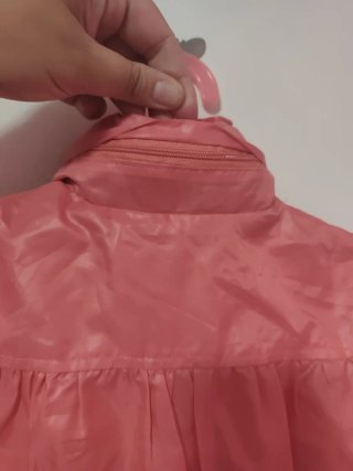 Chaqueta impermeable niña rosa