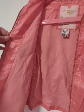 Chaqueta impermeable niña rosa