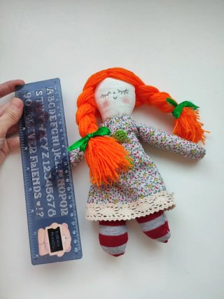 Muñeca de trapo artesanal