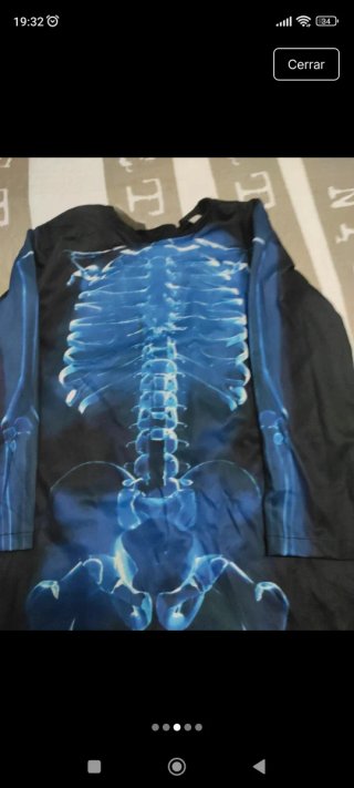 Disfraz Esqueleto Halloween Talla 4/6 años