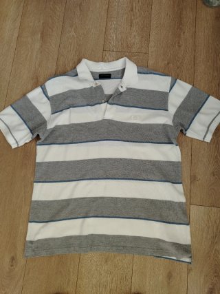 Maglia Sergio Tacchini uomo XL righe grigio/bianco