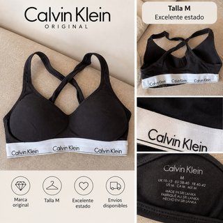 Calvin Klein Sujetador Negro Talla M