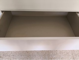 Cómoda MALM 6 cajones blanca 160x78 cm