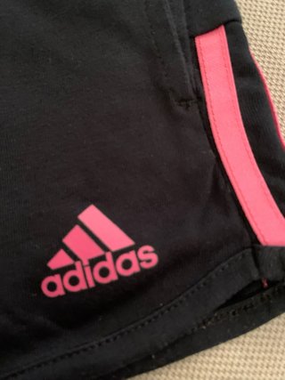 Pantaloncini donna Adidas neri e rosa taglia S