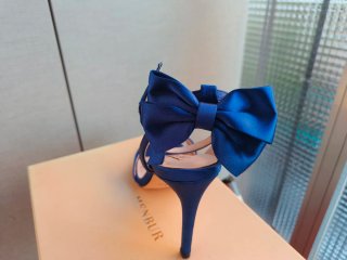 Sandalias Menbur azules con lazo