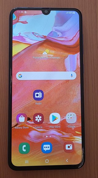 Samsung Galaxy A70 Azul + Funda