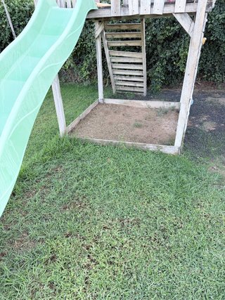 Parque infantil madera con tobogán