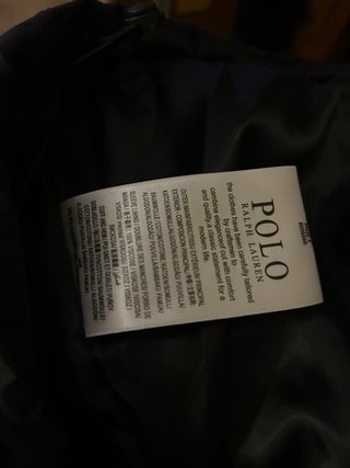 Abrigo Ralph Lauren Negro Talla L Envio Rapido