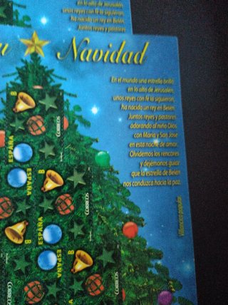 Lote 18 sellos Navidad tarifa B