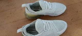 Zapatillas Nike Air Max 270 Mujer Blancas Doradas