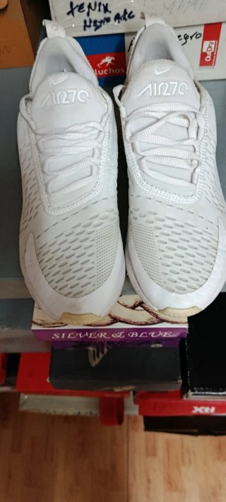 Zapatillas Nike Air Max 270 Mujer Blancas Doradas