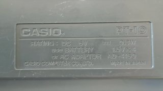 Teclado Casio PT-10 Negro