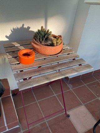 Conjunto Terraza Ikea Metal Madera