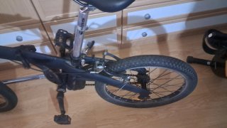 Bicicleta Plegable Negra