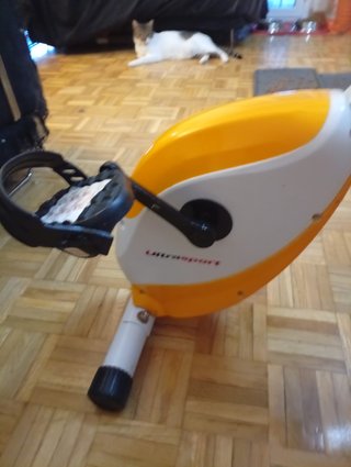 Bici Estática Ultrasport Plegable con Respaldo