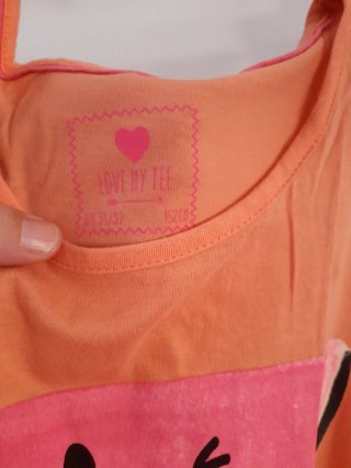 Camiseta tirantes naranja con estampado de sandía