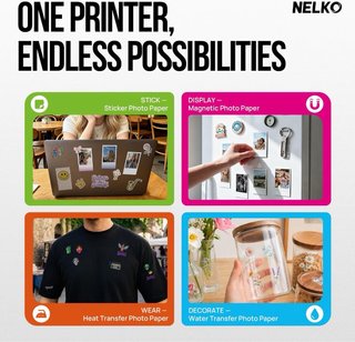 NUEVO! Impresora Fotográfica Portátil Nelko PP02