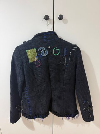 Chaqueta Desigual Negra y Azul