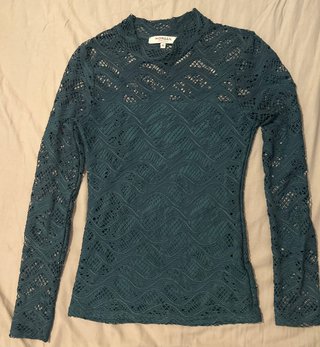 Camiseta Morgan calada verde Talla XS