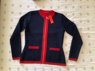 Chaqueta Punto CH Azul y Roja Nueva