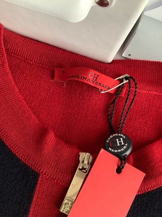 Chaqueta Punto CH Azul y Roja Nueva