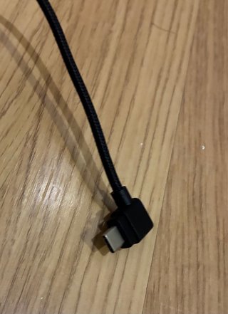 Cable usb c de 90 grados color negro 1m
