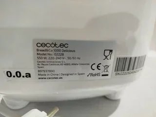 PANIFICADORA CECOTEC BREAD&CO 1000