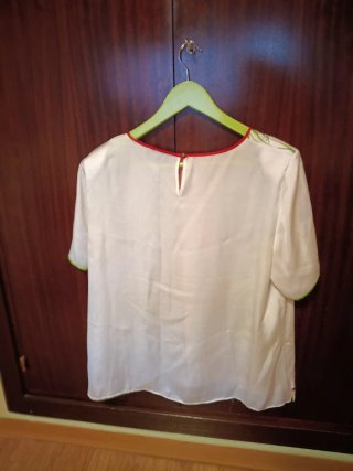 Blusa ANTEA floral blanca